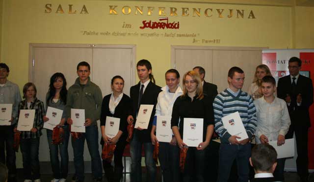 Sportowcy nagrodzeni przez Starostę Tureckiego