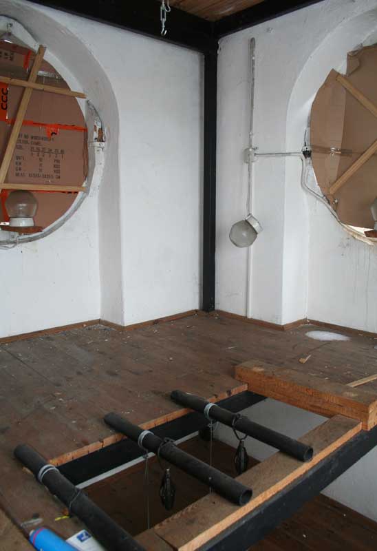 Muzeum w czasie remontu ratusza - Wieża zegarowa po demontażu XIX-wiecznego zegara