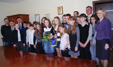 Młodzi Ukraińcy w Malanowie