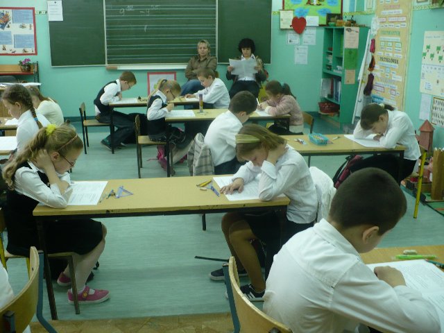 Sprawdzian klas trzecich w Malanowie