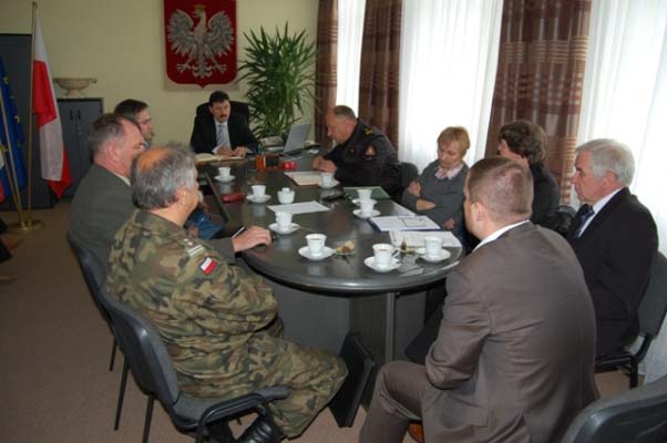 Posiedzenie Powiatowego Zespołu Zarządzania Kryzysowego