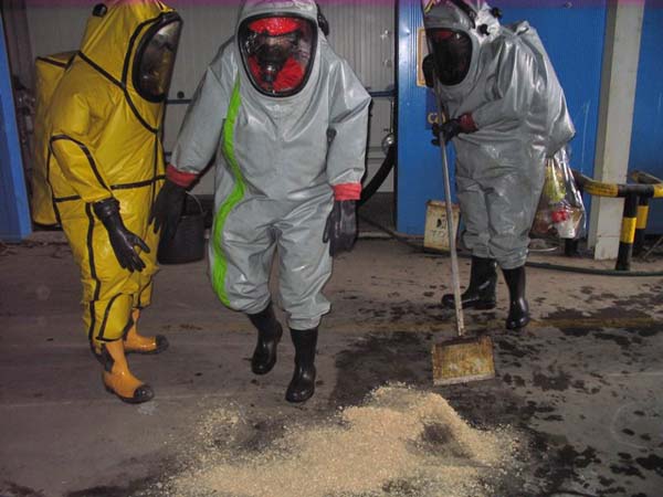 Ćwiczenia strażaków w Sun Garden