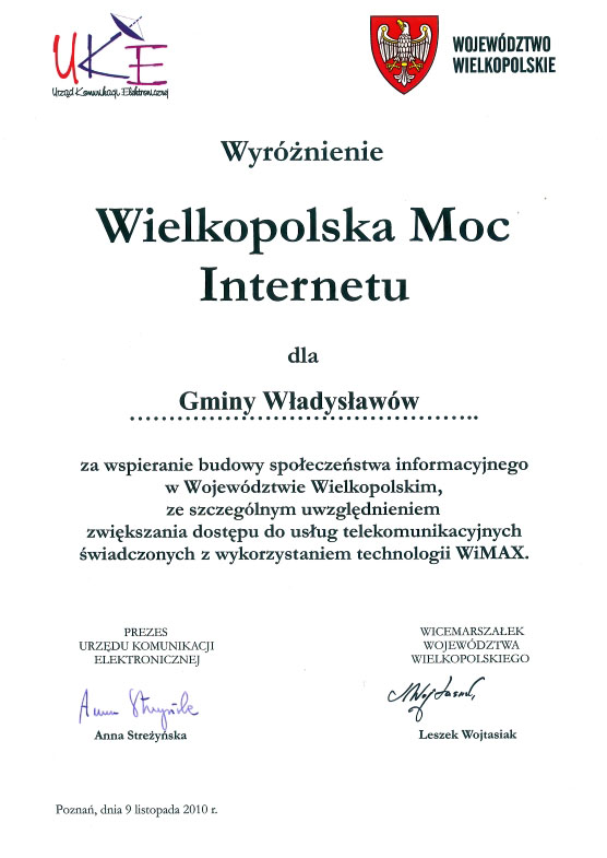 Władysławów mocny w Internecie