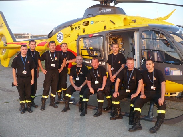 Poznańskie ćwiczenia turkowskich strażaków - źródło: straz.turek.pl