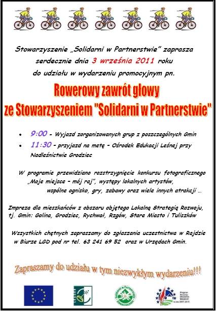 Rowery i bieganie już we wrześniu - Źródło: www.tuliszkow.pl