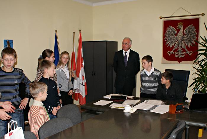 Młodzi Ukraińcy odwiedzili Starostę