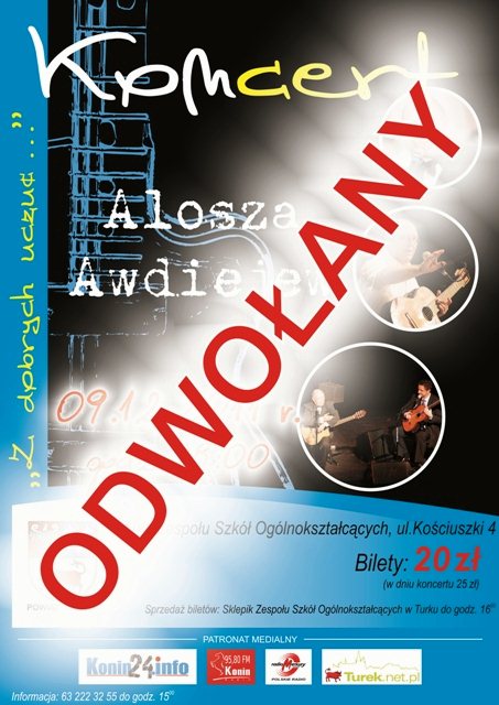 Koncert Aloszy Odwołany