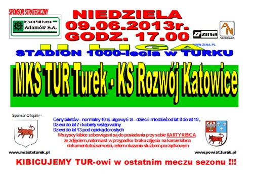 MKS TUR Turek vs KS Rozwój Katowice