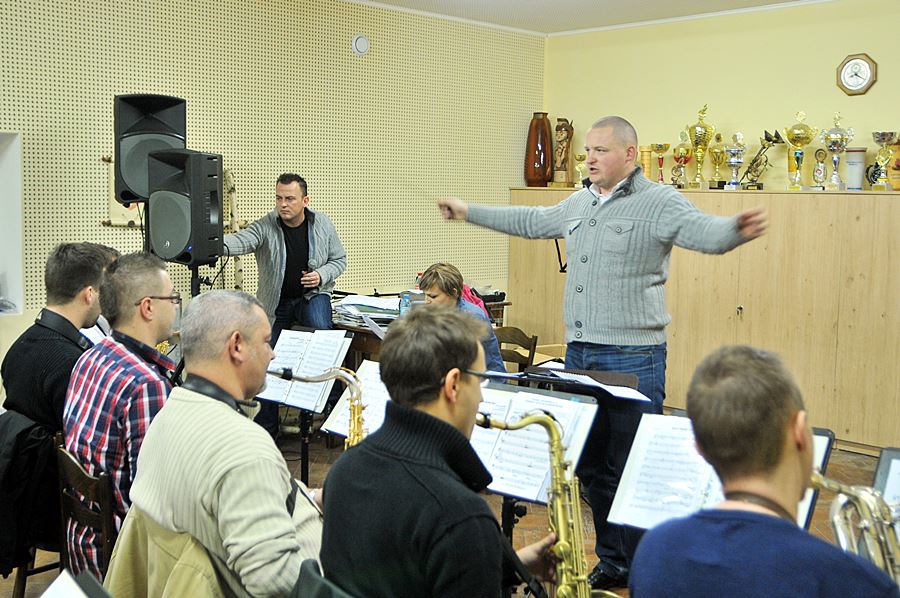 Ćwiczą przed koncertem z Wodeckim - foto: M. Derucki