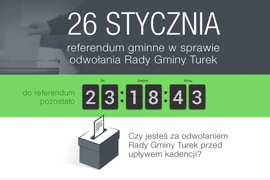 Odliczają czas do referendum - foto: www.referendum.turek.pl