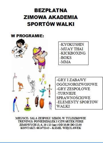 Zostań adeptem Zimowej Akademii Sportów Walki - foto: archiwum klubu