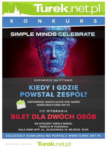 KONKURS: wygraj bilety na Simple Minds i pojedź na koncert do Poznania!