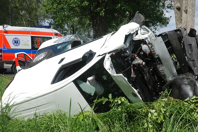 Koninianin spowodował wypadek w Kiszewach, bo zlekceważył STOP - foto: ma