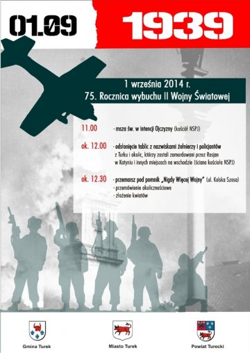 75. rocznica wybuchu II wojny światowej - Foto: www.miastoturek.pl