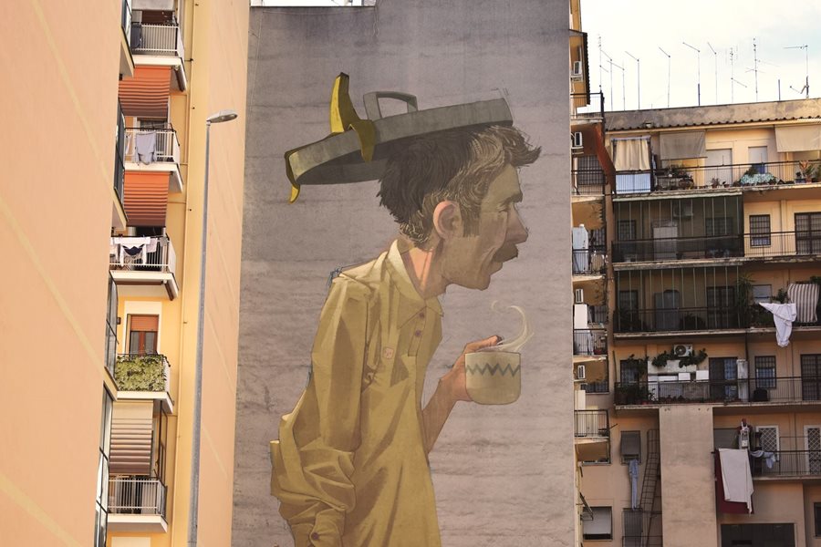 Turkowianin współtwórcą największego murala w Rzymie - foto: www.facebook.com/etam.grupa