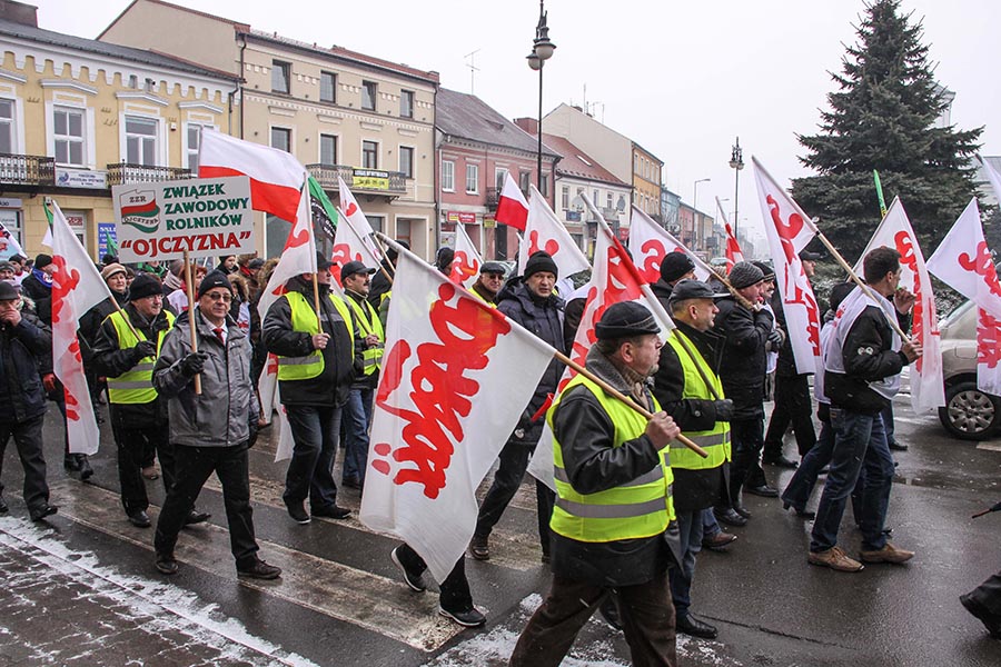 Marsz w proteście przeciw zamknięciu elektrowni - foto: F. Boliński