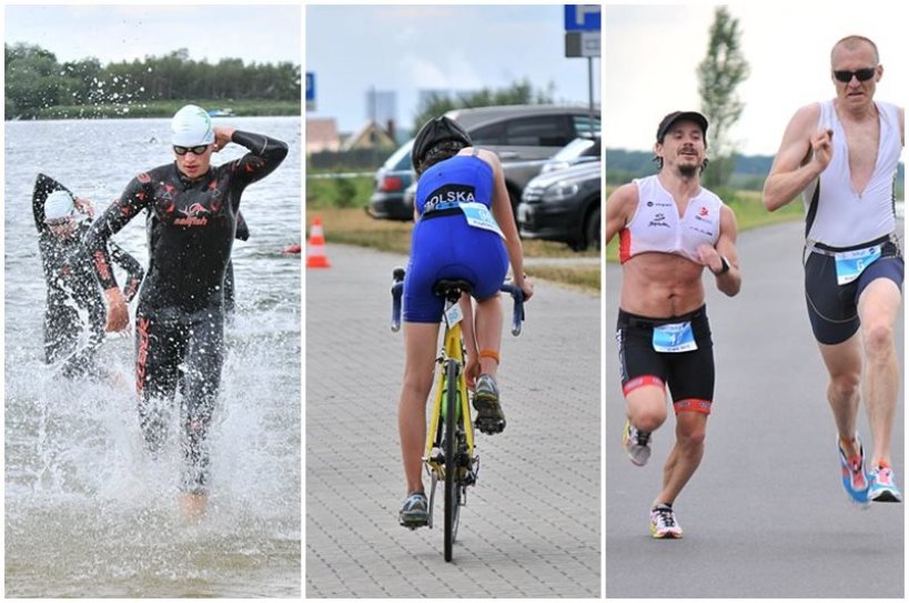 Pływanie, rowery i bieg. Triatlonowe zmagania w Przykonie - foto: M. Derucki