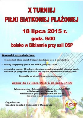 X Turniej Piłki Siatkowej Plażowej