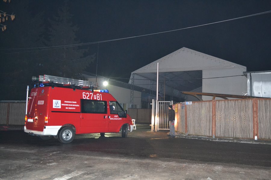Pożar w zakładzie pracy w Żeroniczkach