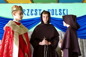 Pęcherzew: Inscenizacja Chrztu Polski