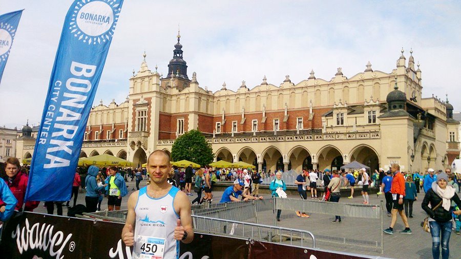 Andrzej Nowinowski powitał Kraków i świetnym wynikiem ukończył bieg