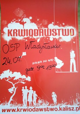Akcja poboru krwi z OSP Władysławów