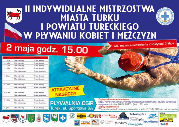 II Indywidualne Mistrzostwa Turku i powiatu w pływaniu