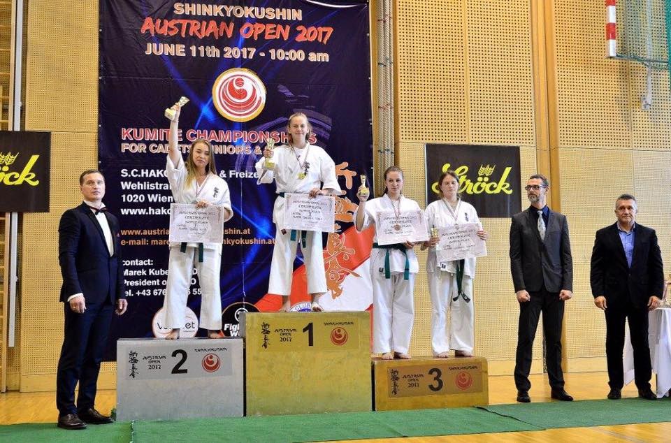 Karatecy wywalczyli w Austrii trzy medale - foto: Barbara Alexandra Lichtblau-Zakrzańska