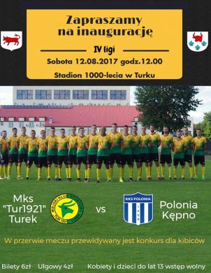 MECZ: Tur 1921 Turek vs Polonia Kępno