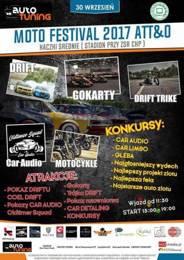 Kaczki Średnie: Moto Festival ATT&O już w sobotę! Drift, tuning, car audio - będzie wszystko, co kochają motomaniacy