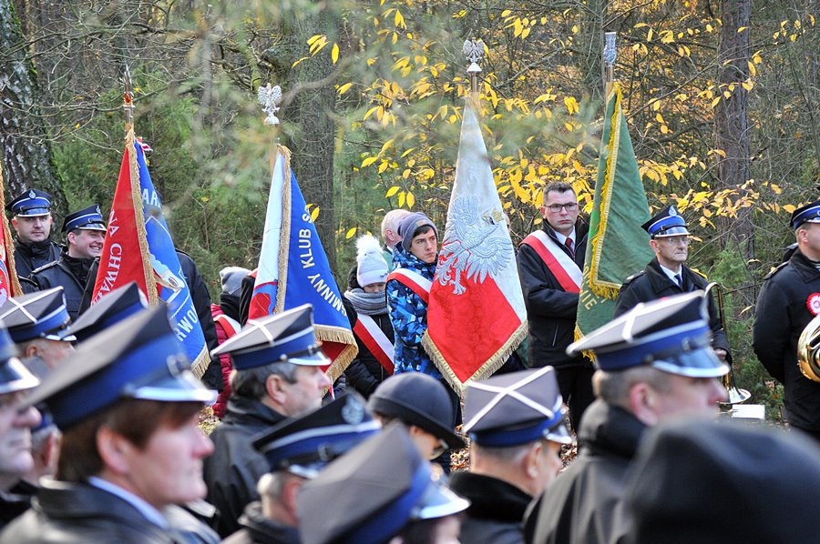 Brudzew: Świętowali Niepodległość w Sacalskim Lesie - foto: M. Derucki