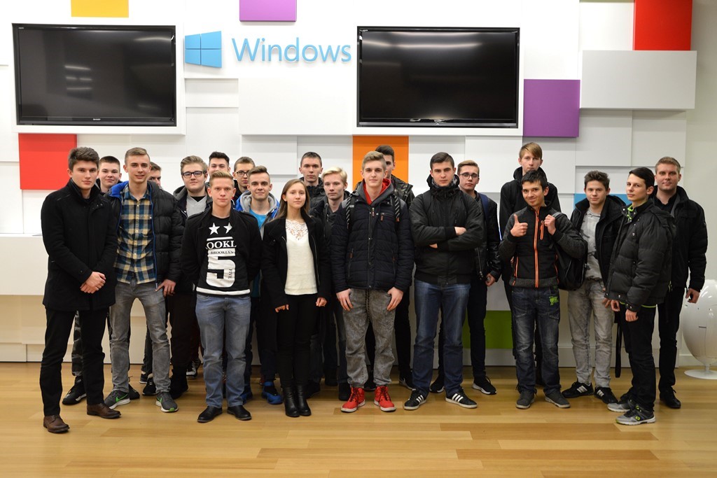 Uczniowie ZST z wizytą w Microsoft Polska