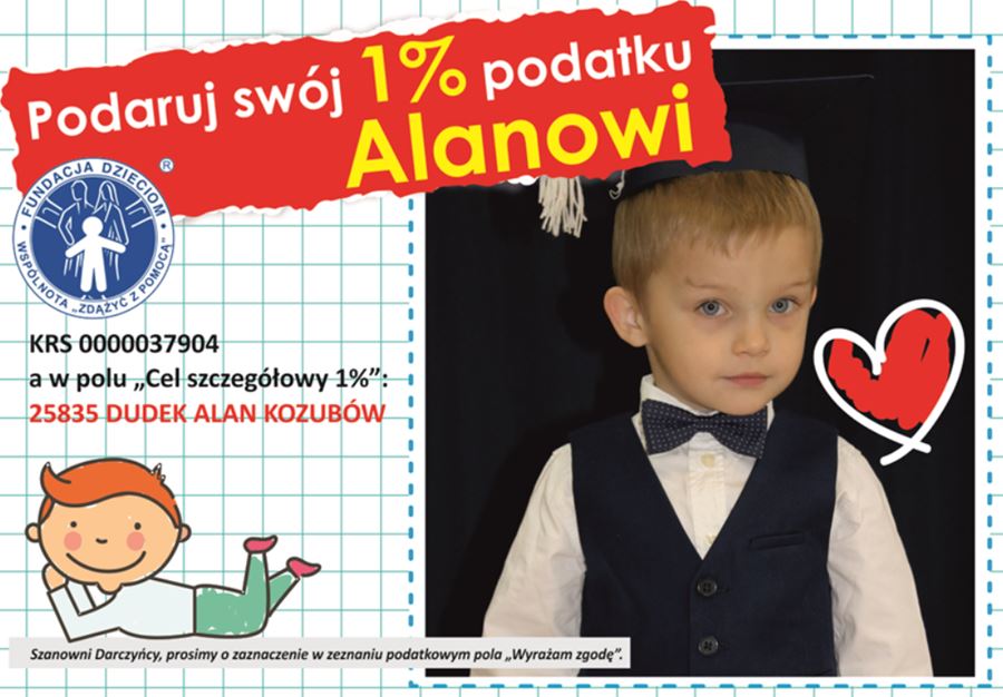 1% dla Turku: Przeczytaj historię małego Alana. Twoja pomoc jest mu bardzo potrzebna