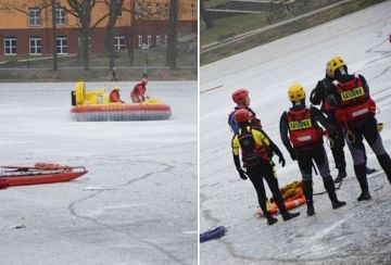 Ratownicy wodni z Turku na ćwiczeniach w...