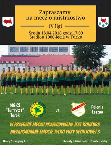 MGKS Tur 1921 Turek vs Polonia Leszno