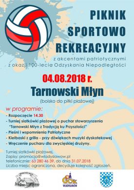 Piknik Sportowo-Rekreacyjny w Tarnowskim Młynie