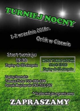 Nocny Turniej Piłki Nożnej w Cisewie