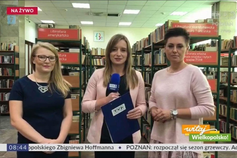 Turek: O zaletach głośnego czytania w telewizji publicznej - foto: kard z programu Witaj Wielkopolsko!, TVP3 Poznań