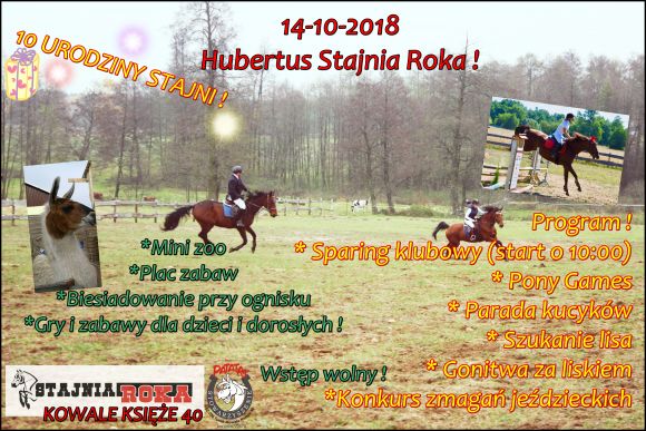 Hubertus w stajni ROKA 2018