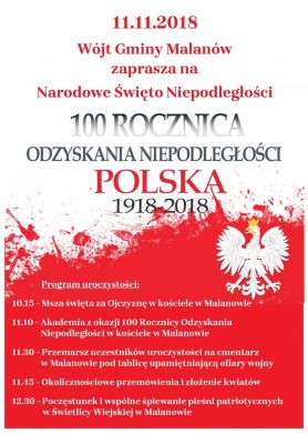 Narodowe Święto Niepodległości w Malanowie