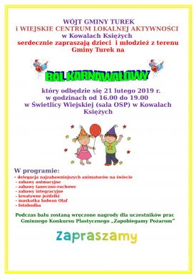 Bal Karnawałowy dla dzieci i młodzieży
