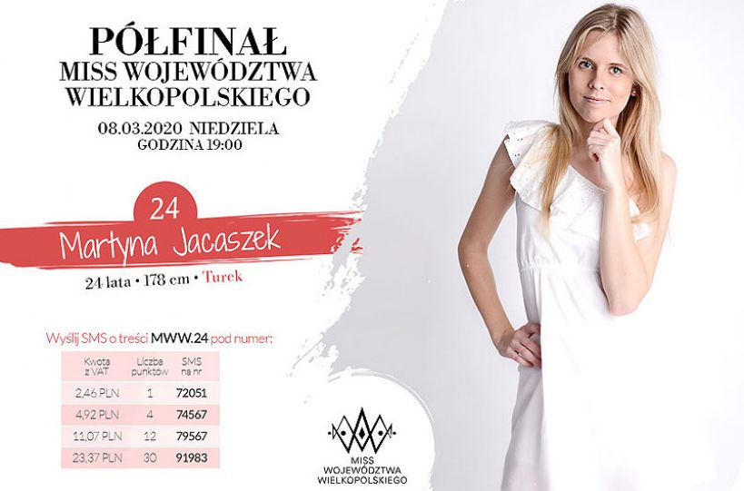 Miss Województwa Wielkopolskiego 2020. Zagłosuj na Martynę!!!