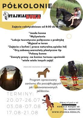 Półkolonie 2020 w Stajni Roka