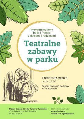 Teatralne zabawy w parku w Tuliszkowie