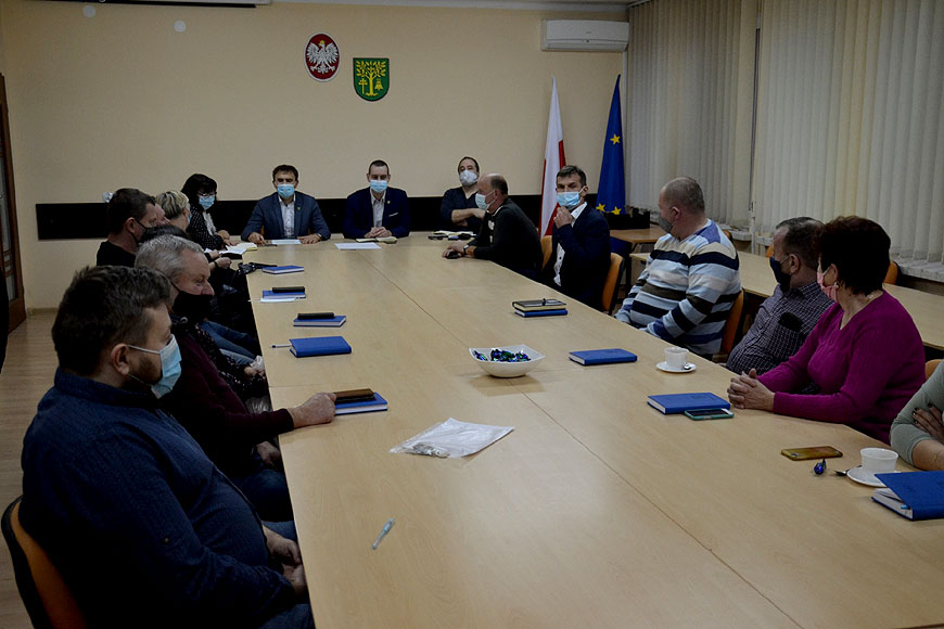 Przedświąteczne spotkanie z sołtysami z gminy Malanów