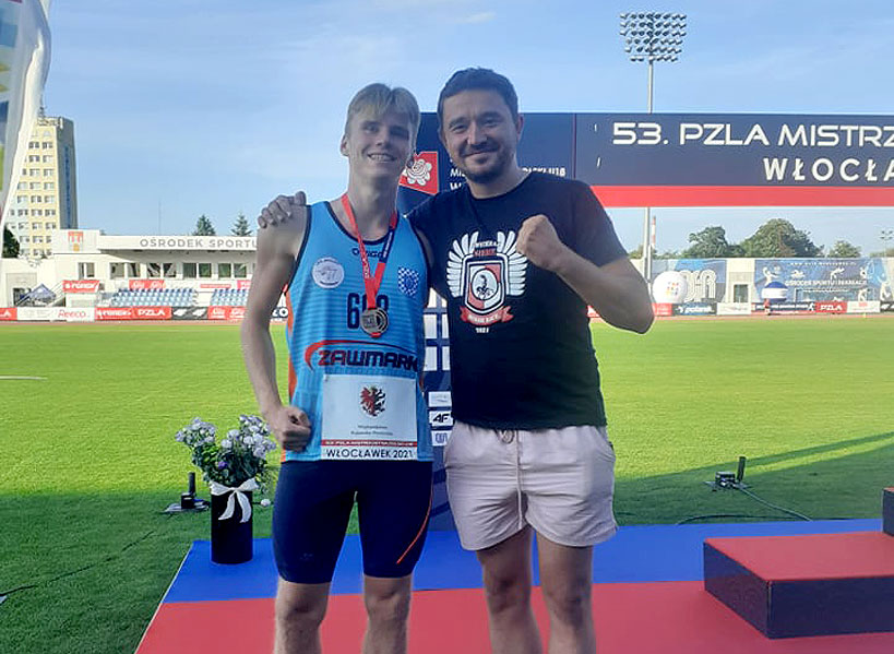 Jakub Milczuk z UKS Skoczek na podium w Mistrzostwach Polski U18. Dobry występ Mikołaja Wysockiego.