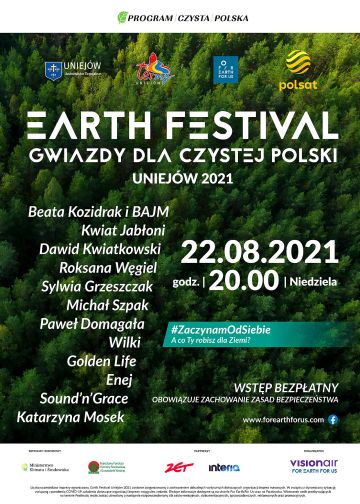 Earth Festival. Gwiazdy dla Czystej Polski. Wyjątkowy koncert już 22 sierpnia.