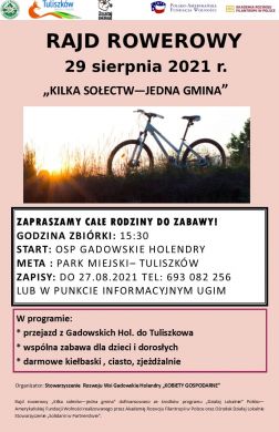 Finał rajdów rowerowych Kilka Sołectw- Jedna Gmina