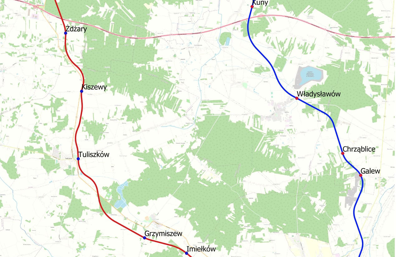 Dwie propozycje ułożenia linii kolejowej Turek-Konin. Jeszcze we wrześniu konsultacje stacjonarne i online.