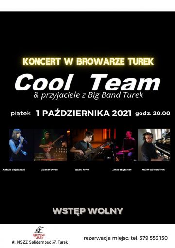 Cool Team oraz Big Band Turek już w piątek w Browarze